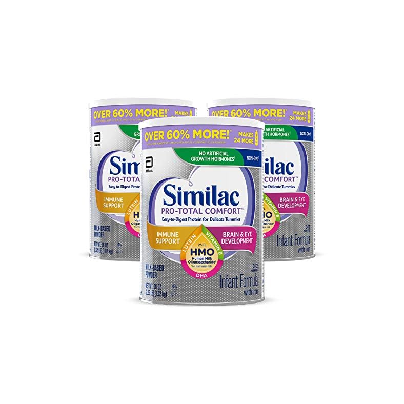 Similac Pro-Total Comfort Infant Formula with Iron, Gentle, Easy-to-Digest Formula, with 2′-FL HMO for Immune Support…