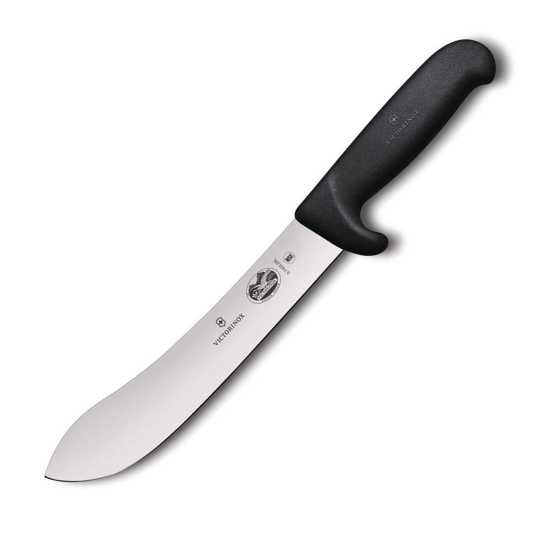 Victorinox GL276 Fibrox Safety Grip Butchers Knife, 20 cm