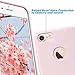 ULAK iPhone 7 Case, Pink Slim Fit Liquid Rubber & Silicone Protective Shock Absorption Cover with Soft Microfiber Cloth Lining Cushion for Apple iPhone 7 4.7 Inch,Pink