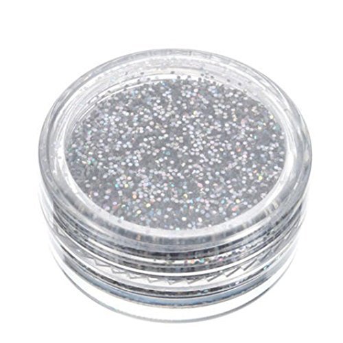 Oksale® Sparkly Makeup Glitter Loose Powder Eyeshadow Silver Gold Eye Shadow Pigment (Silver)