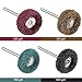 Gejoy 80 Pieces 25 mm/ 1 Inch Abrasive Buff Wheel Buffing Polishing Wheel Set Compatible with Dremel Rotary Tool Kit