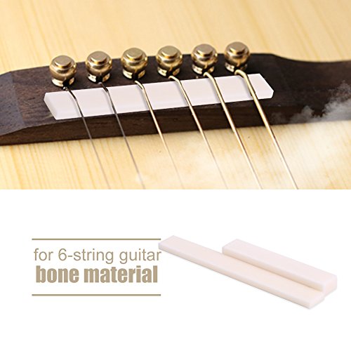Guitar Saddle Nut, Replacement Parts Bone Saddle Nut Slotted Set