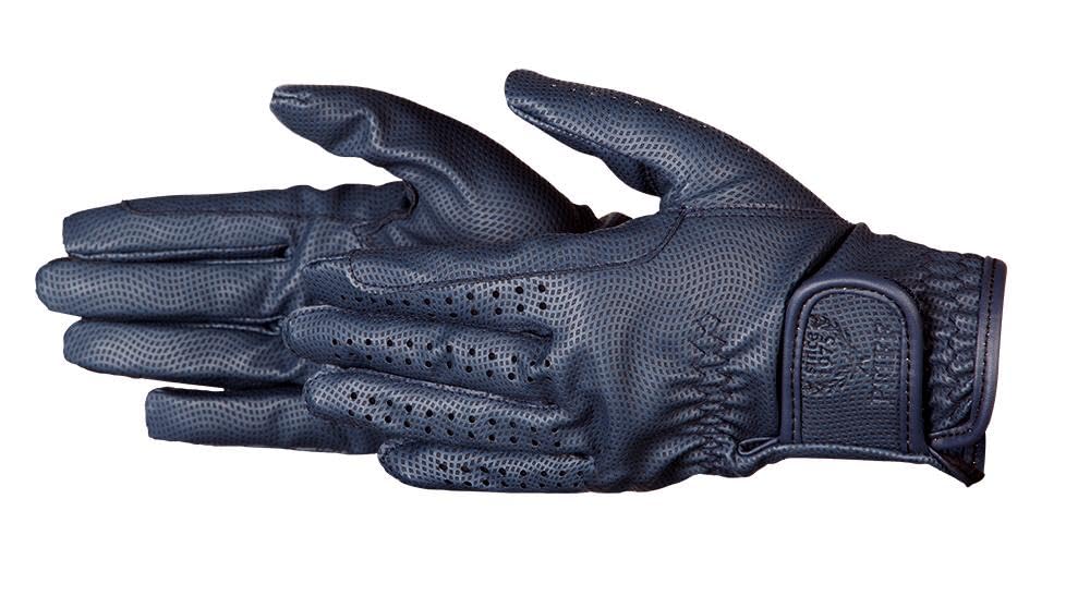 PFIFF Ladies Faux Leather Riding Gloves Blue XL
