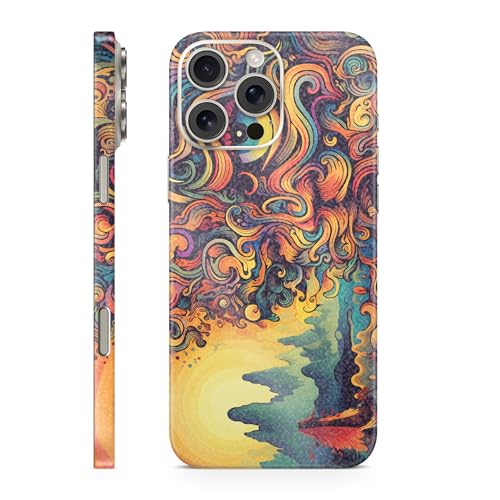 Glossy Glitter Phone Skin Compatible with Apple iPhone 16 Pro Max - Surreal Vis…