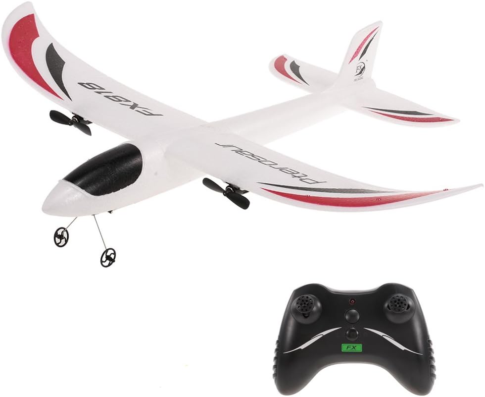 Amazon Com Goolsky Fx 818 2 4g 2ch 480mm Wingspan Remote Control Glider Fixed Wing Rc Airplane Aircraft Rtf Toys Games