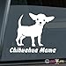 Chihuahua Mama Sticker Vinyl Auto Window Sticker