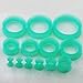 Longbeauty 11 Pair Thin Silicone Ear Skin Flexible Flesh Double Flared Ear Tunnels Expander Plugs Stretcher 11 Colors-6mm