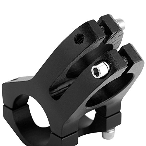 Three BY Bike Stem 31.8 Bike Stem 45mm Short Handlebar Stem Mountain Bike Stem Aluminium Alloy for Most Bicycle,MTB,BMX,Fixed Gear Bicycle,Cycling-Black - Thumbnail 4