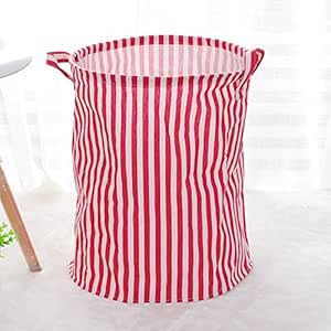 Cesta de lavandería Luckyfree de algodón y Lino para Ropa Sucia, cestas