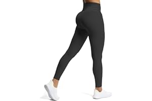Aoxjox High Waisted Workout Leggings for Women Compression Tummy Control Trinity Buttery Soft Yoga Pants 26"