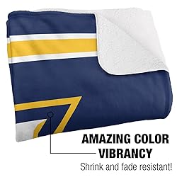 Marquette University Primary Logo Stripes Sherpa