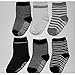 Yaobabymu 6 Pairs 16-36 Months Baby Boy's Girl's Non Skid Ankle Cotton Toddler Anti Skid Slip Slipper Stretch Knit Socks and Gift, Footsocks Sneakers Socks,Length 10-12cm