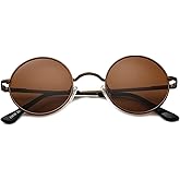 Classic Circle Glasses Retro Round Polarized Sunglasses Hippie Style Small Rounded Sun Shades