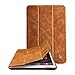 JISONCASE iPad Mini 4 Case, Leather Ultra Slim Smart-Shell Stand Cover Case with Auto Wake/Sleep for Apple iPad Mini 4 (JS-IM4-01A) (Vintage Brown)