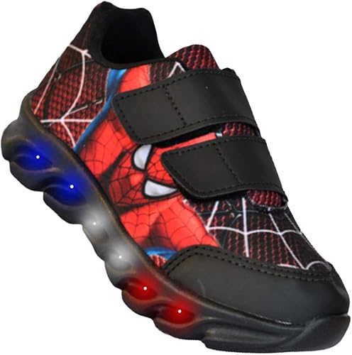 tenis de luzinha do homem aranha