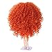 Wigs Only! Orange Long Afro Wavy Doll Wig for Blythe Pullip Doll with 25cm Head