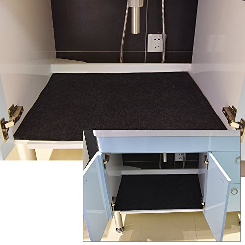 Cabinet Mat (36" x 24")â€“ Premium Under The Sink Mat,Absorbent/Waterproof/Washable/Lightweight/Cuttable â€“ Protects Cabinets, Contains Liquids
