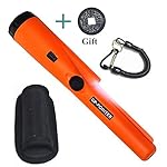 Metal Detectors Portable Orange GP-POINTER Gold Finder Hand Held with LED light for Low Light Uses
