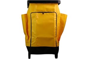 American Supply Replacement Janitorial Cart Bag w/Front Opening Zipper & Side Pockets