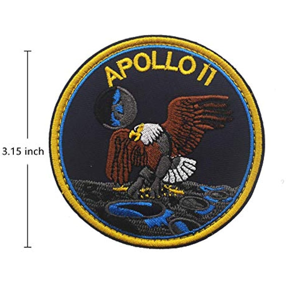 NASA&39s Apollo 11 Program 3.15" Embroidered Patches DIY ...
