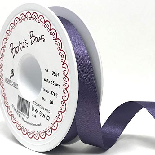 Berisfords Ribbon, Polyester, Red, 20m x 15mm