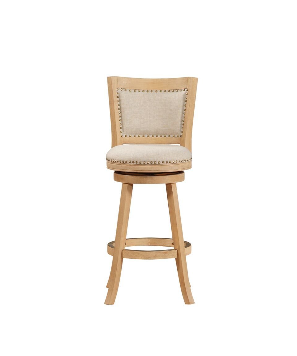 Boraam 76629 Melrose Bar Height Stool, 29-Inch, White Wash
