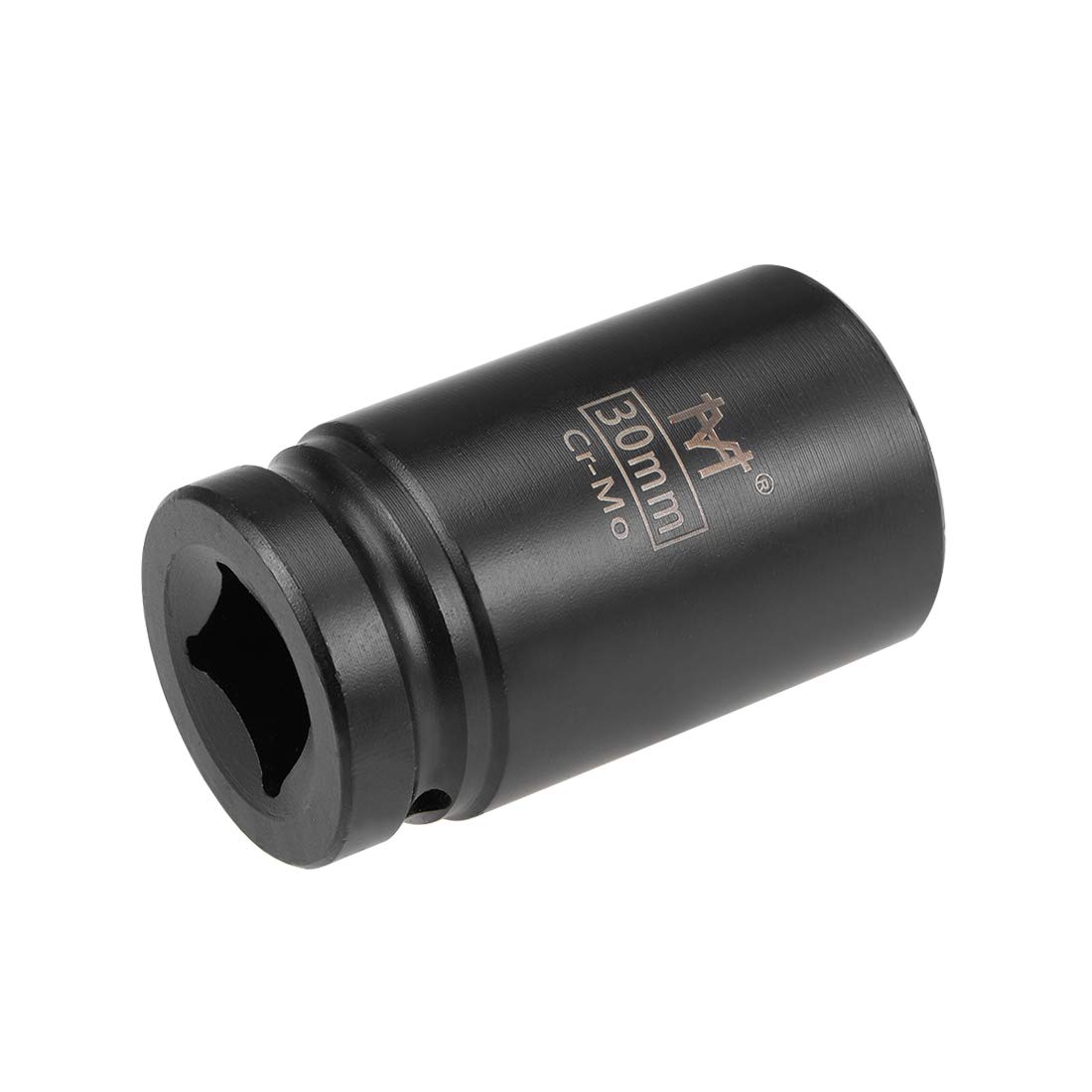 sourcing map 3/4-Inch Drive by 30mm Deep Impact Socket, 6-Point, Cr-Mo Alloy Steel, Metric