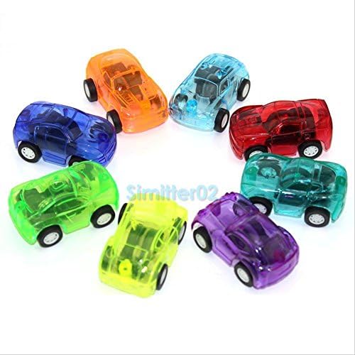 5PCS Kids Children Boy Toy Transparent Racing Pull Back Cars Xmas Party Gift Set