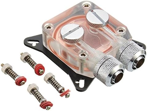 ExcLent PC GPU Water Cooling Block Copper 4 Hole Compression Fitting Liquid Cooler W41