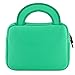 7-8 inch Tablet Sleeve, KOZMICC 7-8 inch Tablet Ultra-Portable Neoprene Carrying Sleeve Case Bag with Accessory Pocket for Apple iPad mini, Amazon Fire HD, Samsung, Nabi, Kids Tablet - Teal Owl