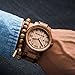 Original Grain Wood Wrist Watch | Barrel Collection 47MM Analog Watch | Wood and Stainless Steel Watch Band | Japanese Quartz Movement | Whiskey Barrel Wood