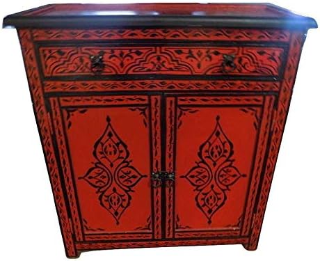 Moroccan Console Storage Table Arabic Furniture Drawer