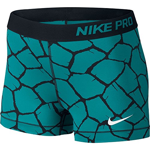 teal nike pro shorts