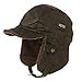 SIGGI Aviator Hat Leather Pilot Cap Adult Men Winter Trooper Trapper Hunting Hat