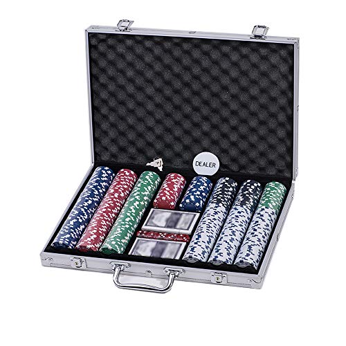 Doublefan Poker Chips Set, Heavy Duty 11.5 Gram Clay Poker Chips Set