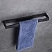 Hoooh Matte Black Hand Towel Holder for Bathroom, 15-3/4 Inch Stainless Steel Kitchen Towel Bar Wall Mounted, D110L40-BK