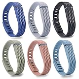 i-smile® 6PCS Replacement Bands with Metal Clasps for Fitbit Flex (Pack of 6, Large)