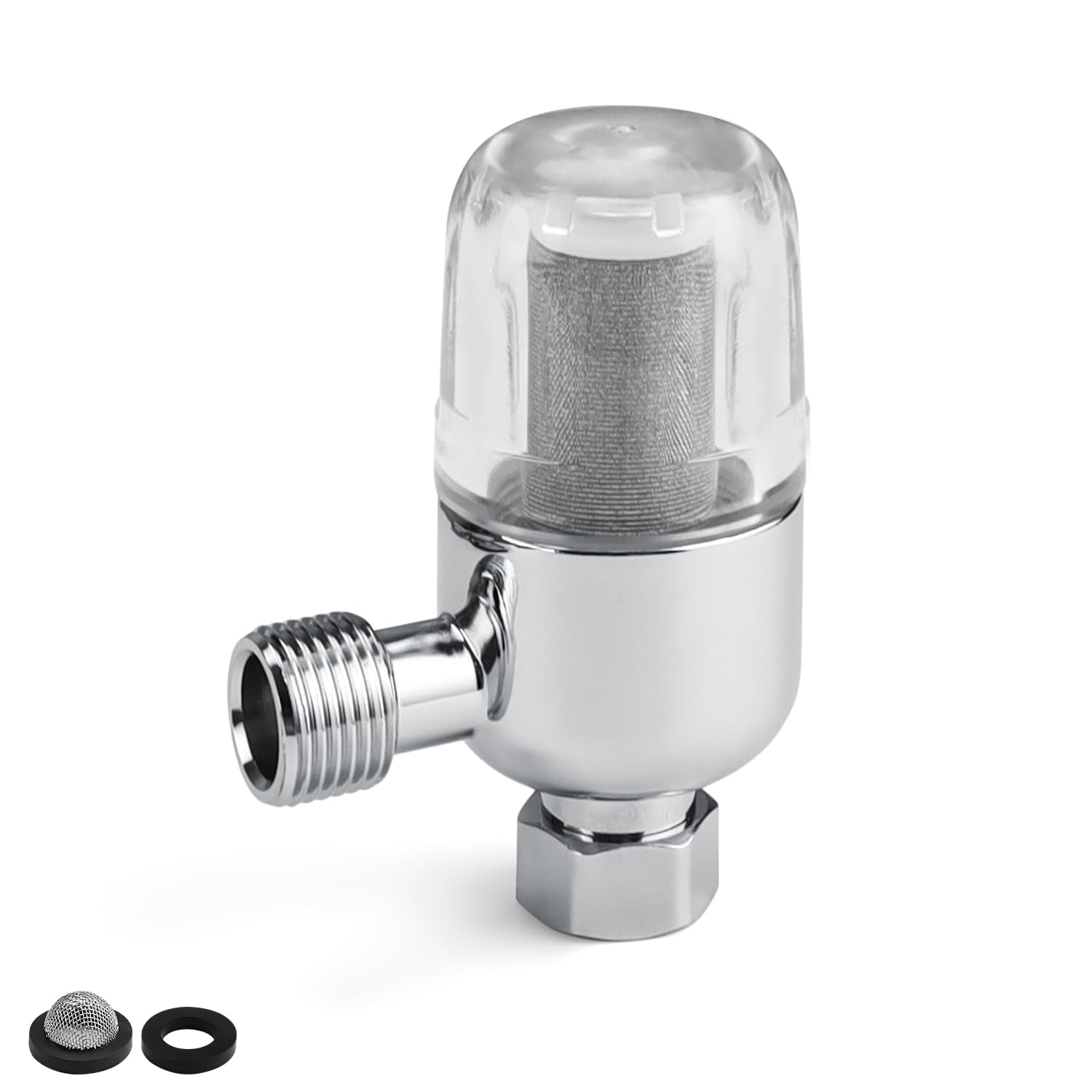 Anti-Limescale Filter, JANDH Anti-Limescale Shower Filter, Anti-Limescale Filter with Internal External Thread 1/2 Inch, Effectively Filters Impurities in Water, Suitable for Water Heaters