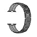 TUJUIO for Apple Watch Band 38mm/40mm 42mm/44mm Series 4/3/2/1 Sport and Edition Women Bracelet Adjustable Wristband iWatch Bracelet for Women/Girls (Black, 42mm/44mm)