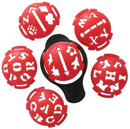 Golf Ball Line Marker Template Marking Device Putting Alignment Tool - Red