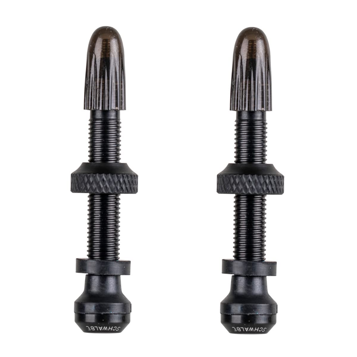Schwalbe UTLV Tubeless Ventil (2er-Set), 40mm length Valve Parts & Accessories, Black