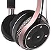 BlueAnt - Pump Soul On Ear Wireless HD Headphones, Stylish, Audio with One Touch Controls (Black Rose Gold)