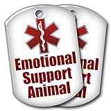 2 Emotional Support Animal ID Tags - 1 Low Price