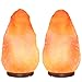 Snowdrop Salt Salt lamp 2pack 2 Pack 7 to 8 inch Natural Himalayan Hand Carved Wood Base, 6ft Cord with Dimmer Switch and with 4 15W Bulbs