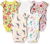 Rosie Pope Baby 5 Pack Bodysuits (More Colors Available), Floral Multi, 3-6 Months