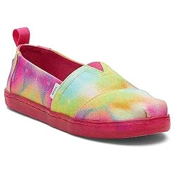 TOMS Girls Alpargata Loafer Flat, Mango Botanical