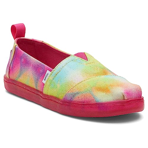 TOMS Girls Alpargata Loafer Flat, Mango Botanical