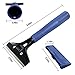 Razor Blade Scraper, ZIXU Razor Scraper Heavy Duty Utility Scraper with 10 Pieces Stainless Steel Blades (Blue)