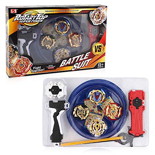 Bey Battle Gyro Burst Evolution Battling Top Fusion Metal Master Rapidity Fight with 4D Launcher Grip Set