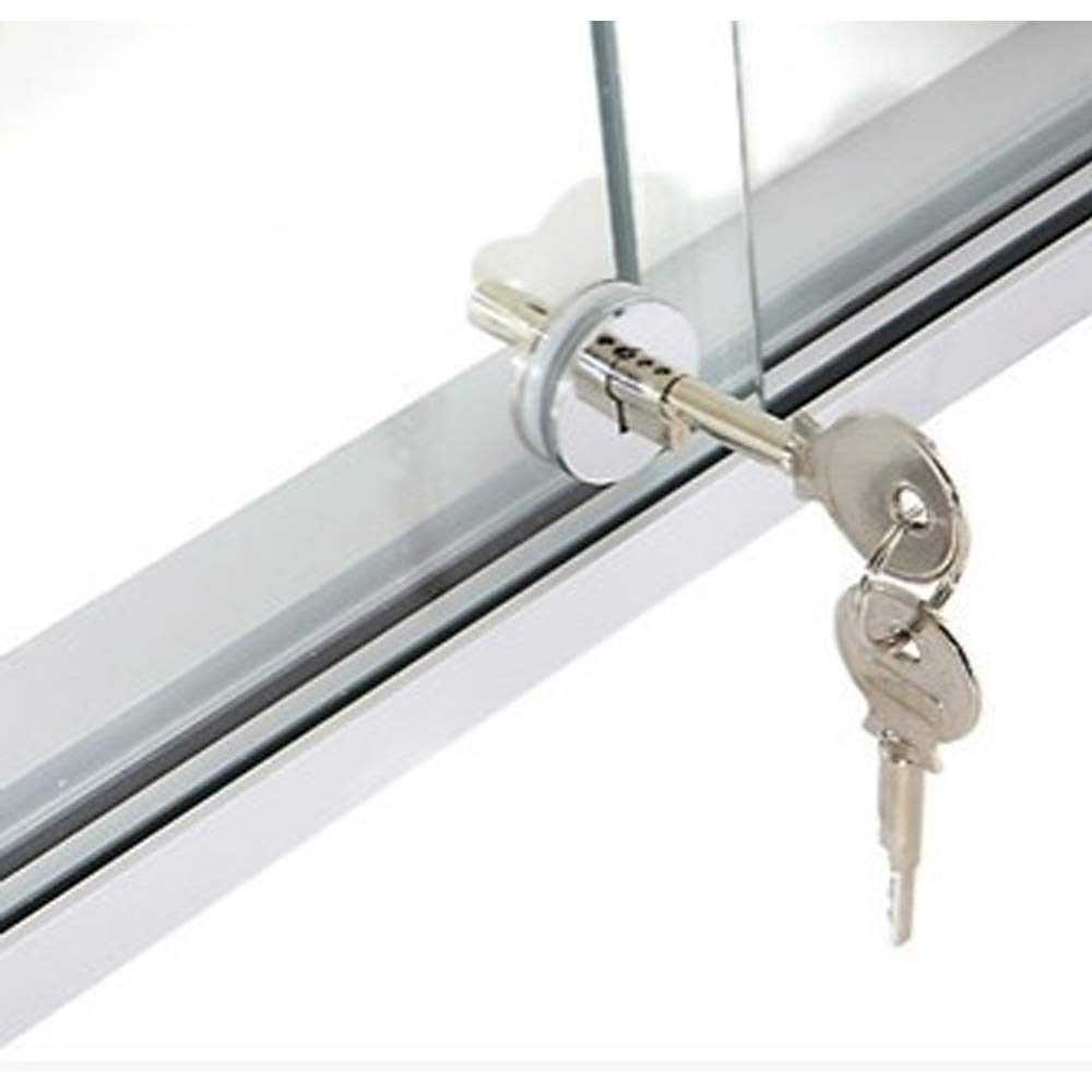 Glass Door Lock. Sliding Door Lock. Round Glass Lock. Movable Door Lock Jewelry Cabinet Lock Glass Lock